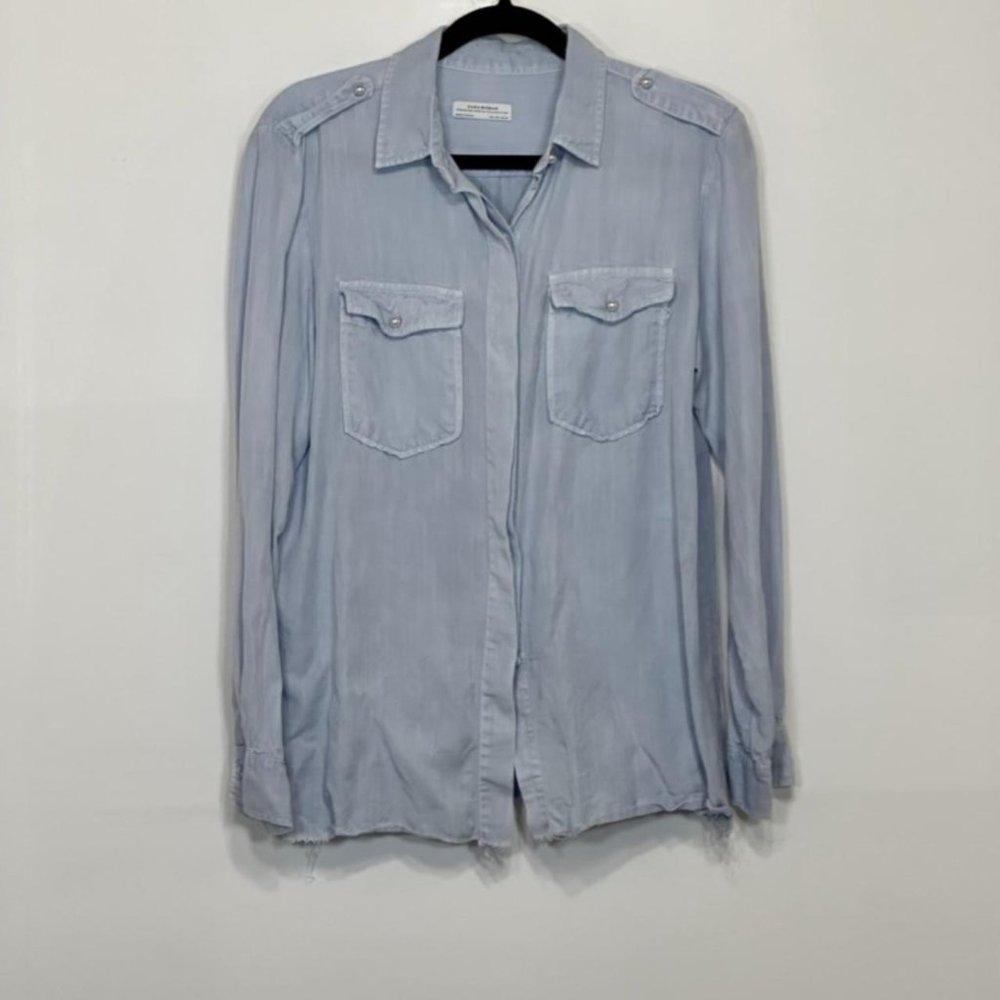 Zara Denim Button Down - image 1